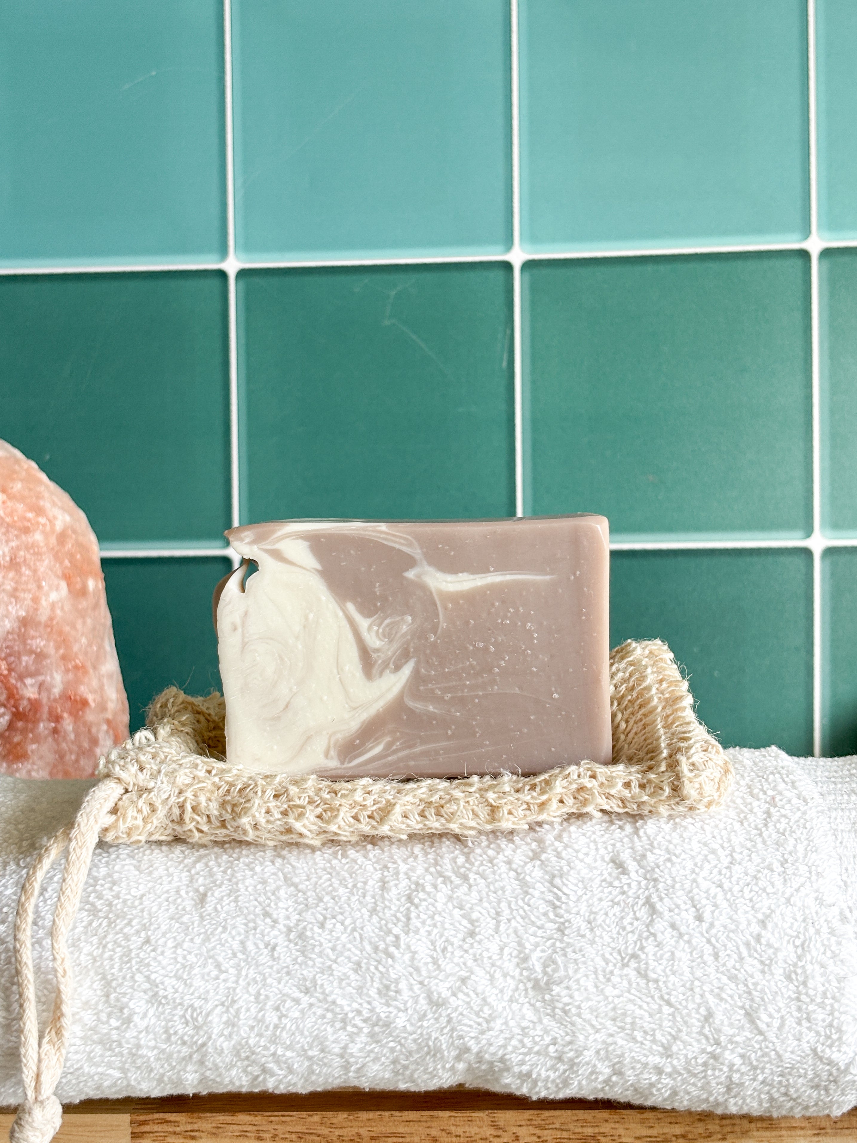 Dream big Mija bar soap on exfoliating pouch - lavender scented